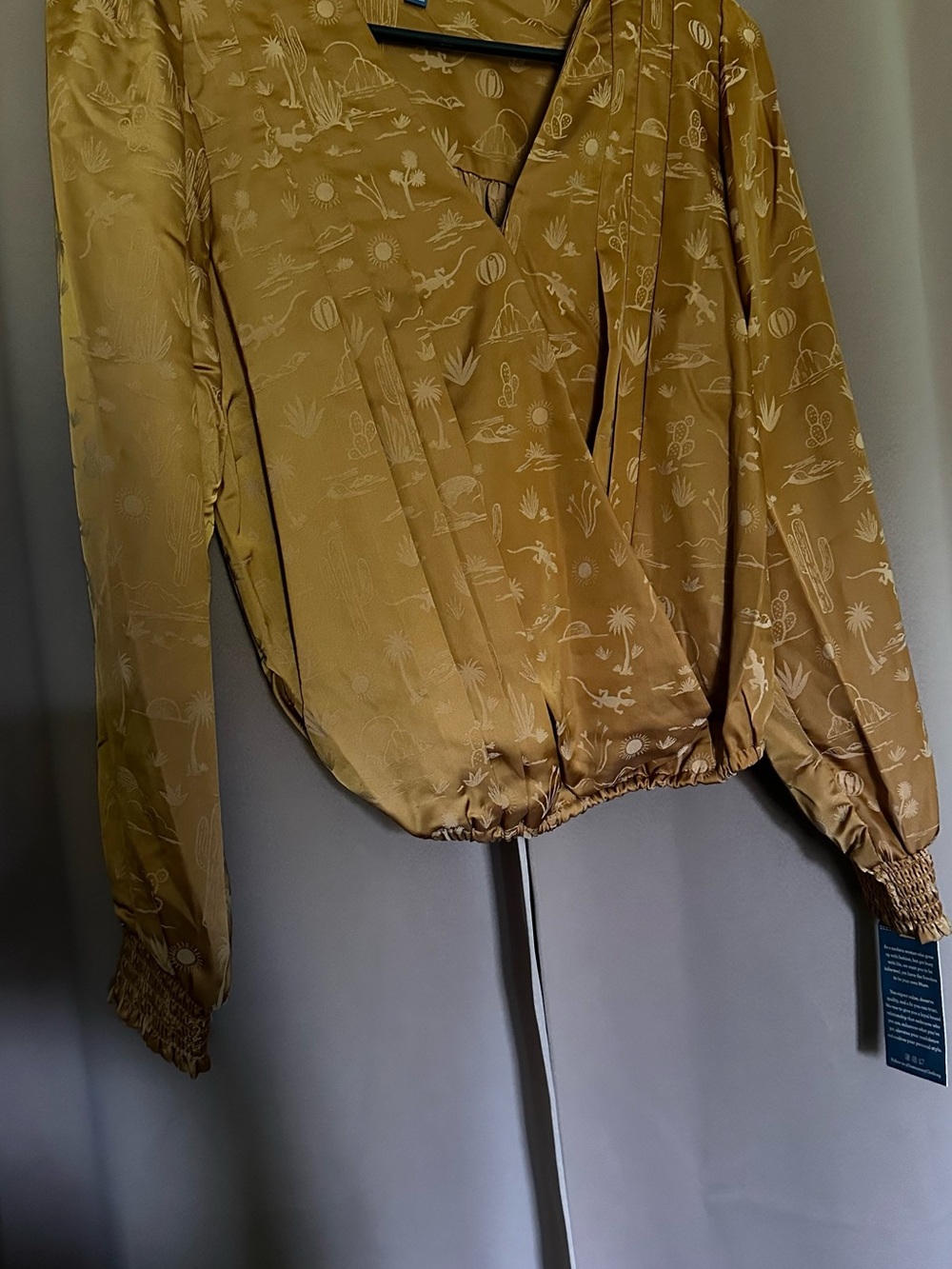 Democracy V Neck Dressy Blouse